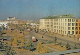 360- ULAN BATOR- THE PEACE AVENUE, BUSS, CAR, CPA - Mongolia