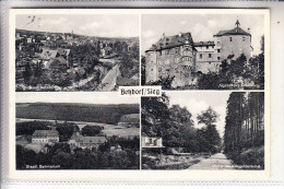 5240 BETZDORF, Panorama, Gymansium, Kriegerdenkmal, Freusburg, 195... - Betzdorf