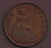 UK  1 PENNY 1936 - D. 1 Penny