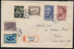 Czechoslovakia CSSR R- Cover Mi 636-37 Mi 643 Dove From Pablo Picasso - Covers & Documents