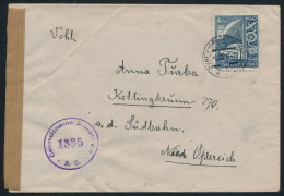 Czechoslovakia CSSR 1947 Cover Censorship Mi 514 Industry Agriculture Transport - Covers & Documents