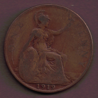 UK 1 PENNY 1919 - D. 1 Penny