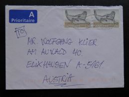 Cover Sent From Denmark To Austria Animals Fauna Seal - Lettres & Documents