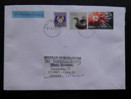 Cover Sent From Norway To Lithuania, - Cartas & Documentos
