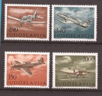 1978  1721-24  AEREI JUGOSLAVIJA JUGOSLAWIEN LUFTWAFFE  MNH - Neufs