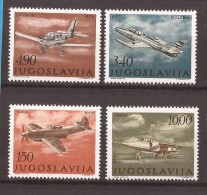 1978  1721-24  AEREI JUGOSLAVIJA JUGOSLAWIEN LUFTWAFFE  MNH - Unused Stamps
