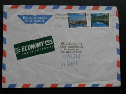 Cover Sent From New Zealand To Austria Landscapes Mountains - Cartas & Documentos