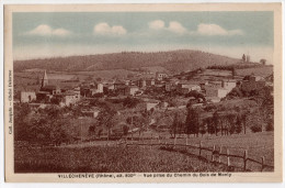 Cpa " VILLECHENEVE - Vue Prise Du Chemin Du Bois De MONTY " 1940 - TRES RARE ! - Saint-Laurent-de-Chamousset