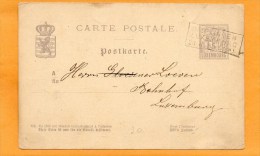 Ulfingen Luxembourg 1883 Card Mailed - Entiers Postaux