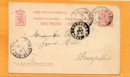 Esch S A Luxembourg 1889 Card Mailed - Stamped Stationery