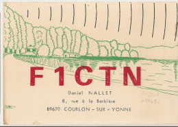 Carte Radio Qsl - Courlon Sur Yonne - 89 - F1ctn - Année 1970 - Radio-amateur