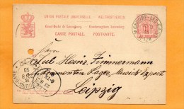 Mondorf Les Bains Luxembourg 1893 Card Mailed - Entiers Postaux