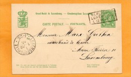 Ulfingen Luxembourg 1896 Card Mailed - Stamped Stationery