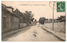 Appoigny, Route De La Gare, 1909, N° 9 - Appoigny