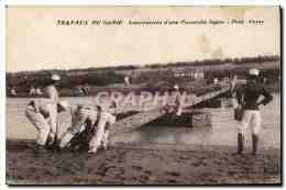 CPA Militaria Travaux Du Genie Construction D&amp;#39une Passerelle Legere Pont Veyry - Manoeuvres