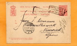 Ulfingen Luxembourg 1899 Card Mailed - Entiers Postaux