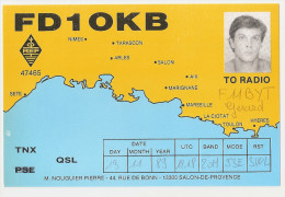 Carte Radio Qsl - Salon De Provence - 13 - Bouches Du Rhone - 44 Rue De Bonn - Radio Amatoriale