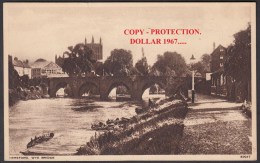 HEREFORD  - The Why Bridge .  + 1950  -   NOT Used -  See The Scans For Condition. ( Originalscan !!! ) - Herefordshire