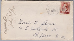 USA 1886-7-1 Wellsborough PA Brief Nach Buffalo N.Y. - Cartas & Documentos