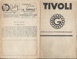 Cinéma/ Tivoli/SNE Gaumont/"Ho-Fang Le Pirate "/Jacques Holt /"Accord Final"/Jules Berry1939    CIN21 - Programmi