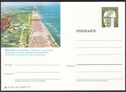 Germany 1973, Illustrated Postal Stationery "Juist", Ref.bbzg - Illustrated Postcards - Mint