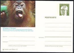 Germany 1973, Illustrated Postal Stationery "Stuttgart ZOO", Ref.bbzg - Cartes Postales Illustrées - Neuves