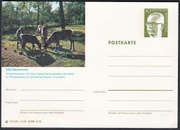 Germany 1973, Illustrated Postal Stationery "Neumunster ZOO", Ref.bbzg - Cartes Postales Illustrées - Neuves