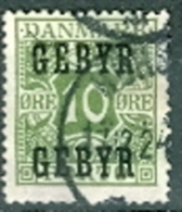 Dänemark Verrechnungsmarke 1923 Mi. 21 Gest. Ziffer Mit Aufdruck - Postage Due