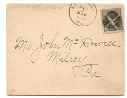 US - 3 - VF C/1892´s  COVER  To MILROY, PA - Briefe U. Dokumente