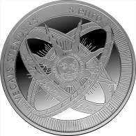 5 EURO 2014 Latvia Old Stenders Silver Coin The Sun, The Earth, The Time -proof - Letonia