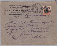 Belgien 1916-8-9 Liege-Luik Zensurbrief Nach La Louvière - Army: German