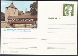 Germany 1973, Illustrated Postal Stationery "Schwäbisch Hall", Ref.bbzg - Cartoline Illustrate - Nuovi