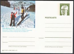 Germany 1973, Illustrated Postal Stationery "Waging", Ref.bbzg - Geïllustreerde Postkaarten - Ongebruikt