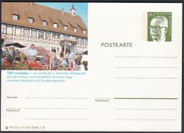 Germany 1974, Illustrated Postal Stationery "Leinfelden", Ref.bbzg - Illustrated Postcards - Mint
