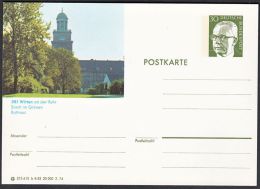 Germany 1974, Illustrated Postal Stationery "Witten", Ref.bbzg - Illustrated Postcards - Mint