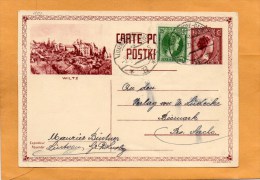 Wiltz Luxembourg 1934 Card Mailed With Add Stamp - Stamped Stationery