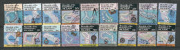 Série Oblitérée:Cartes Géographiques Des Atolls (ILES MARSHALL).Série Complète 18 T-p. Côte 41,50 € (rare) - Islas Marshall