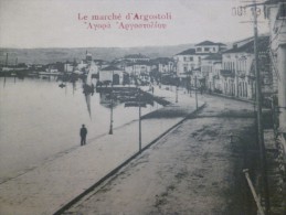 CPA Patras Grèce .Argostoli . Le Marché - Grèce