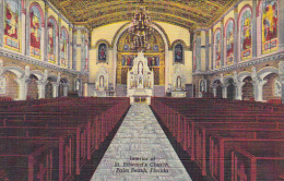 Interior Of St Edward's Church Palm Beach Florida Curteich - Palm Beach