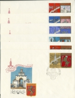 Sowjetunion 1977 Olympiade/Goldener Ring I 4686/91 FDC (G2360) - Autres & Non Classés