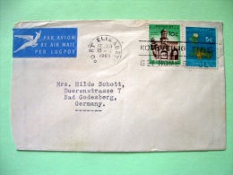 South Africa 1963 Cover To Germany - Church - Baobab Tree - Flower - Briefe U. Dokumente
