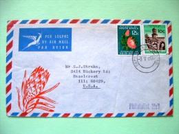 South Africa 1966 Cover To USA - Church - Flowers Protea - Lettres & Documents