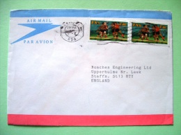 South Africa 1992 Cover To England - Soccer Football - Briefe U. Dokumente