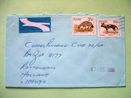 South Africa 1996 Cover To Holland - Animals Lycaon Hiena - Storia Postale