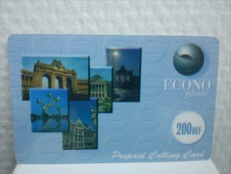 Econo 200 BEF With Barcode 2 Photo´s Rare - [2] Prepaid & Refill Cards