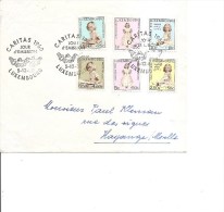 Luxembourg -Caritas 1960 ( Lettre En Premier Jour De 1960 Vers La France à Voir) - Cartas & Documentos
