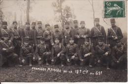 Carte Postale Photo Militaire Français Manoeuvre Marche 69 ème Régiment De La 12 Compagnie De NANCY (Meurthe Et Moelle) - Manovre