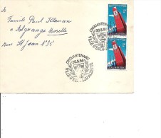 Luxembourg ( Lettre En Premier Jour De 1956 Vers La France à Voir) - Storia Postale