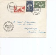Luxembourg -CECA ( Lettre En Premier Jour De 1956 Vers La France à Voir) - Covers & Documents