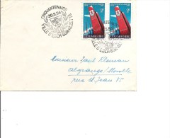 Luxembourg ( Lettre En Premier Jour De 1956 Vers La France à Voir) - Storia Postale